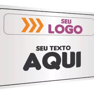 Placa de Sinalização Personalizável A4 PVC 4x0