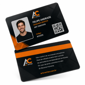 Carteirinha PVC Laminada | 86×54mm | Arte Frente e Verso